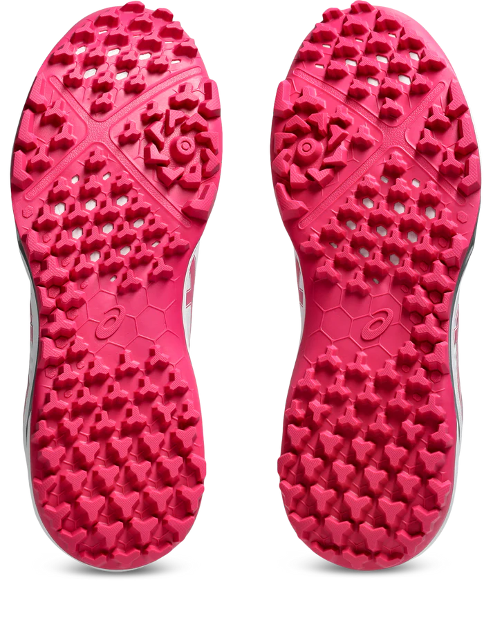 Asics Gel Lethal Field 2 Cricket Shoes 2025 White/Bright Rose - SJ Sports Australia