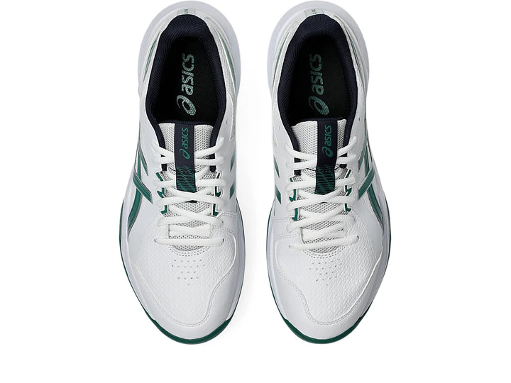 Asics Gel Peake GS 3 Cricket Shoes 2025 White/Jasper Green - SJ Sports Australia