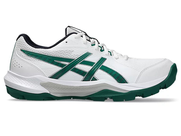 Asics Gel Peake GS 3 Cricket Shoes 2025 White/Jasper Green - SJ Sports Australia