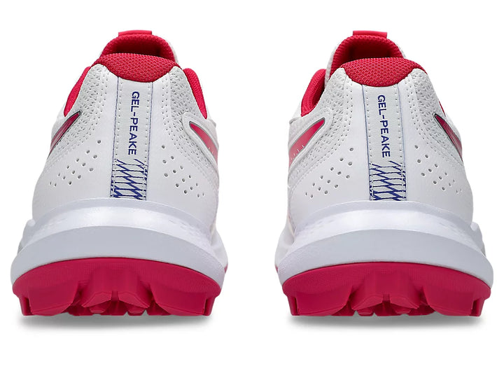 Asics Gel Peake GS 3 Cricket Shoes 2025 White/Bright Rose - SJ Sports Australia