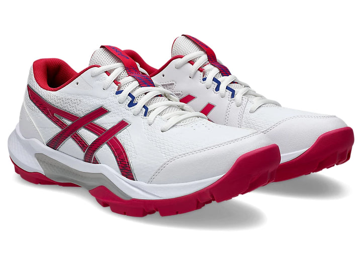 Asics Gel Peake GS 3 Cricket Shoes 2025 White/Bright Rose - SJ Sports Australia