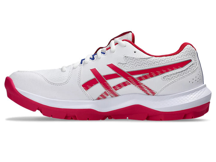 Asics Gel Peake GS 3 Cricket Shoes 2025 White/Bright Rose - SJ Sports Australia