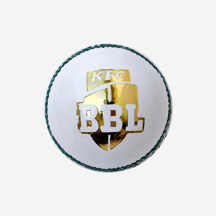 REPLICA LEATHER MATCH BALL WHITE BBL - SJ Sports Australia