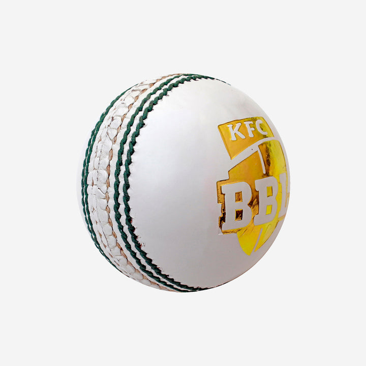 REPLICA LEATHER MATCH BALL WHITE BBL - SJ Sports Australia