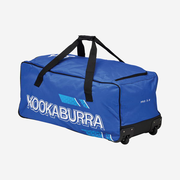 Kookaburra Pro 3.0 Wheelie Cricket Kit Bag Blue/white