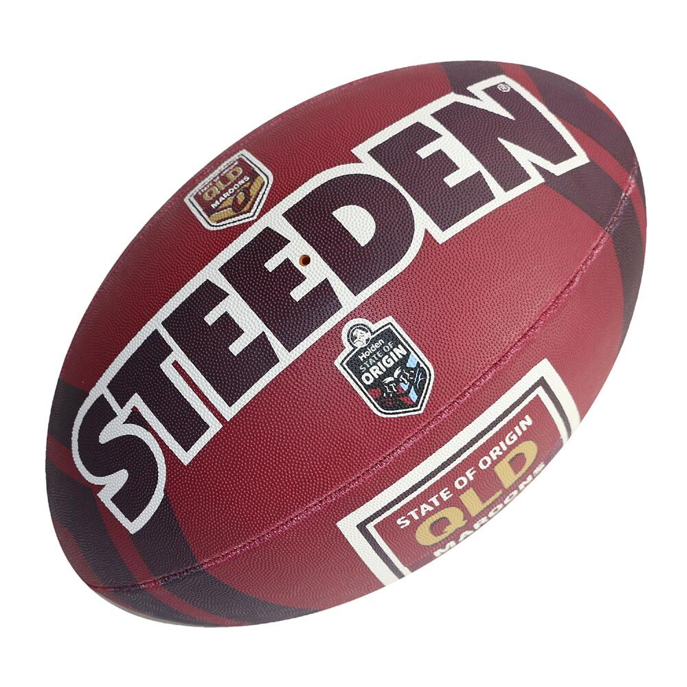 Steeden State of Origin QLD 11 Inch Supporter Rugby Ball – SJ Sports ...