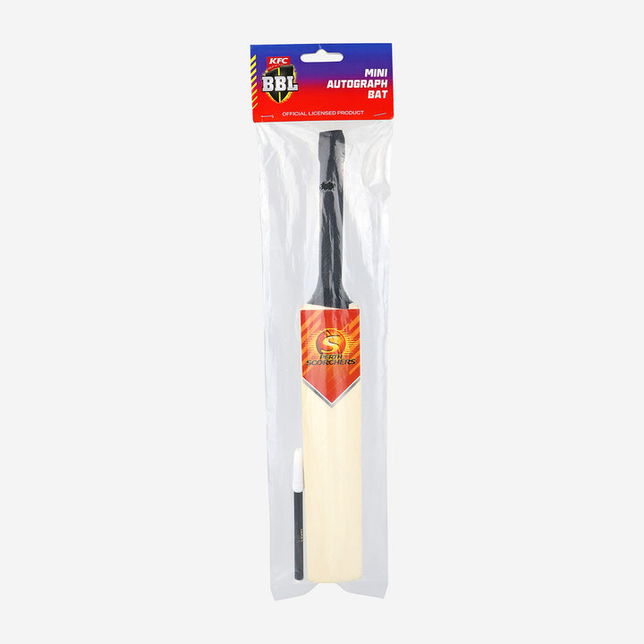 MINI AUTOGRAPH BAT WITH PEN PERTH SCORCHERS - SJ Sports Australia