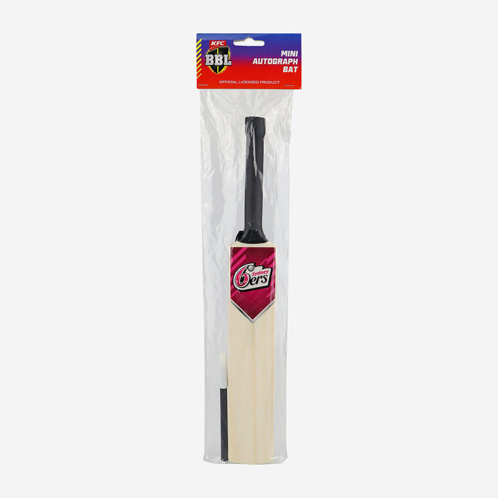 MINI AUTOGRAPH BAT WITH PEN SYDNEY 6ERS - SJ Sports Australia