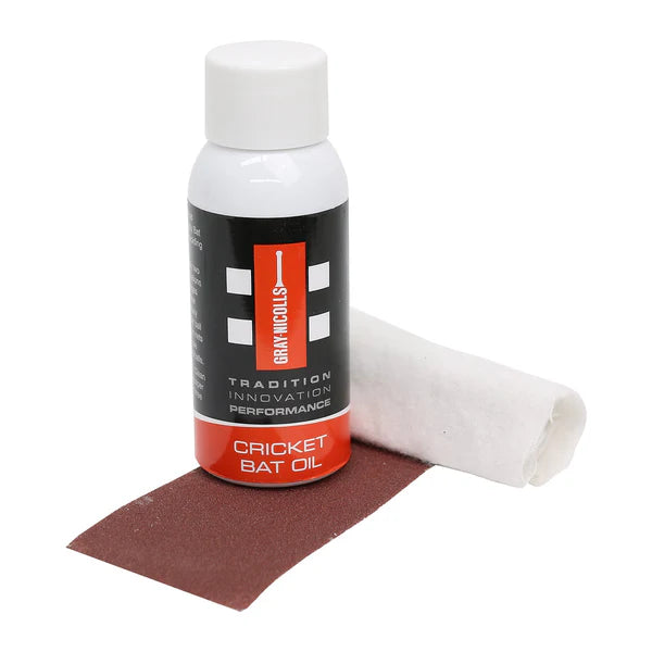 Gray Nicolls-Bat Care Kit (Oil /Cloth & Sandpaper) - SJ Sports Australia